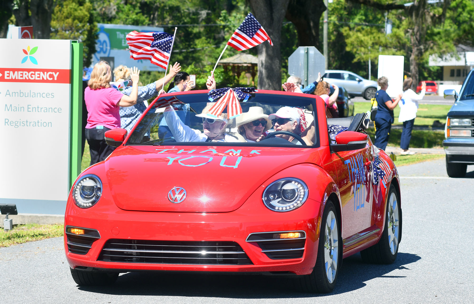 Crystal River Rotary drive-by appreciation at Bayfront Seven Rivers Hospital